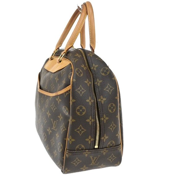 LOUIS VUITTON LV Logo Deauville Hand Bag Monogram Leather Brown M47270 75TA001 - Picture 2 of 16